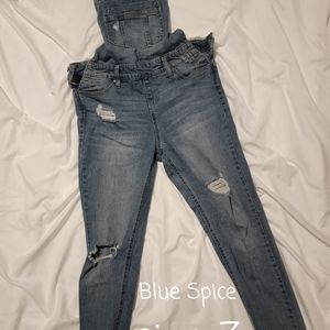 Juniors Blue Spice Overalls